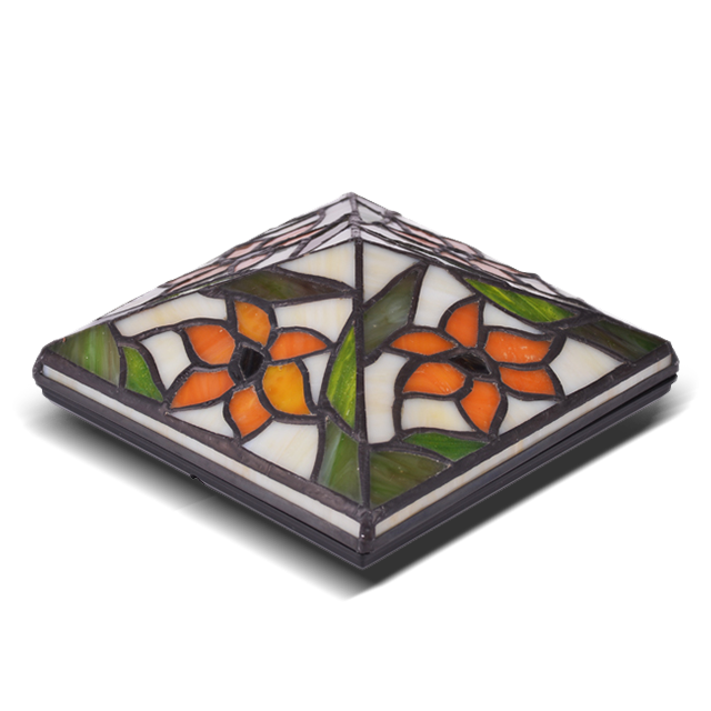 2211-TC1 Kaca Tiffany dan Tutup Pos Plastik tahan air