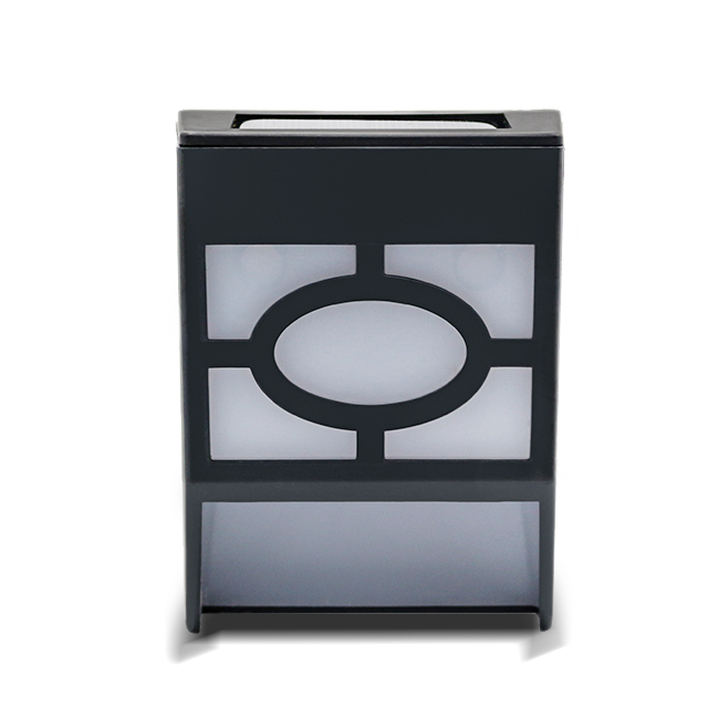 NBL-SWL-9 Panel Polisilikon Luar Ruangan Lampu Dinding Tenaga Surya Hitam